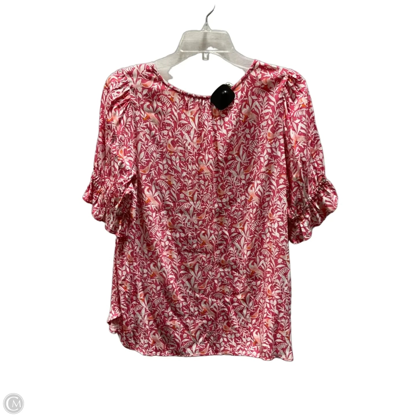 Top Short Sleeve By Loft In Pink, Size: S
