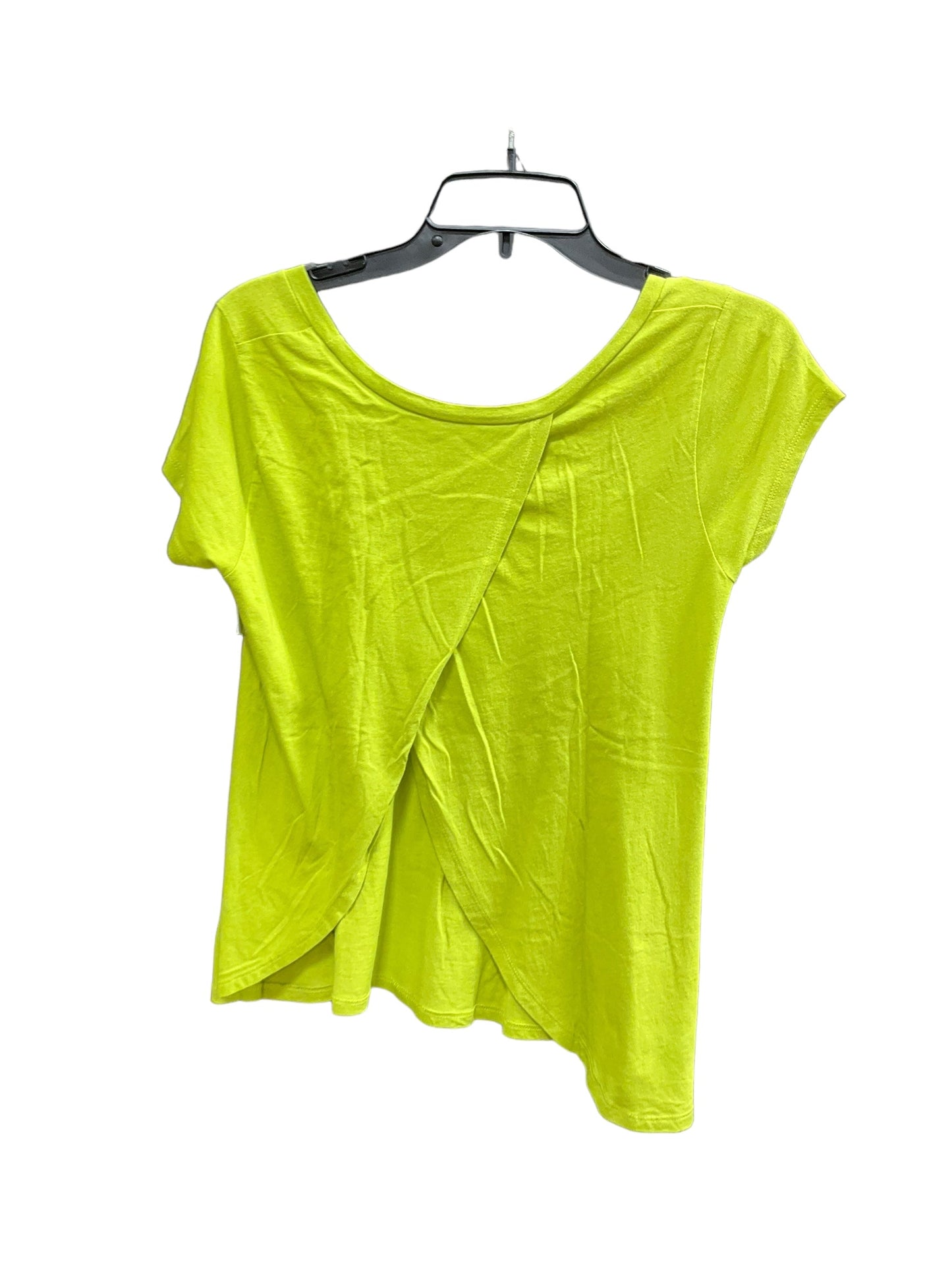 Lime Green Top Short Sleeve Basic Workshop, Size S