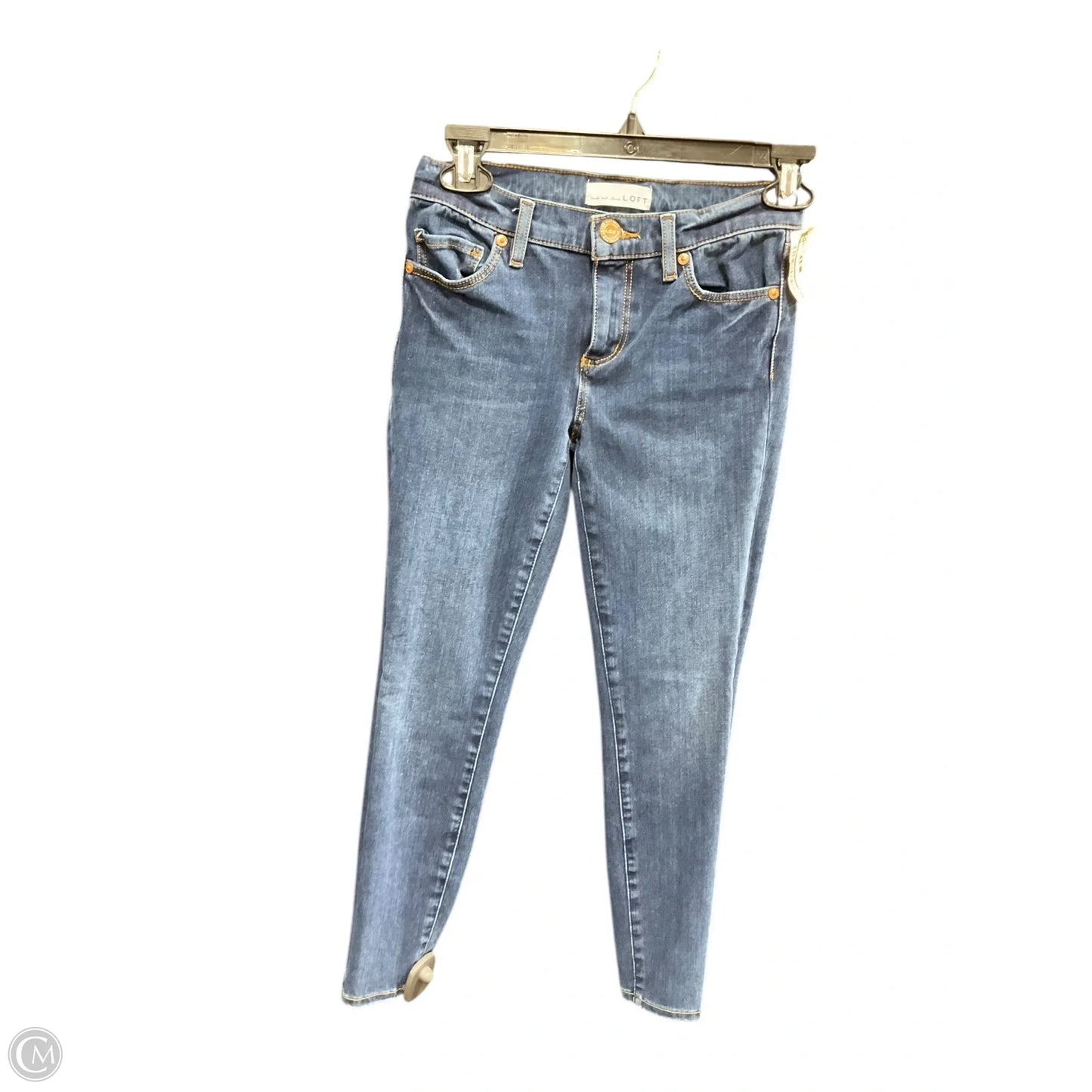 Jeans Skinny By Loft In Denim Blue, Size: 2