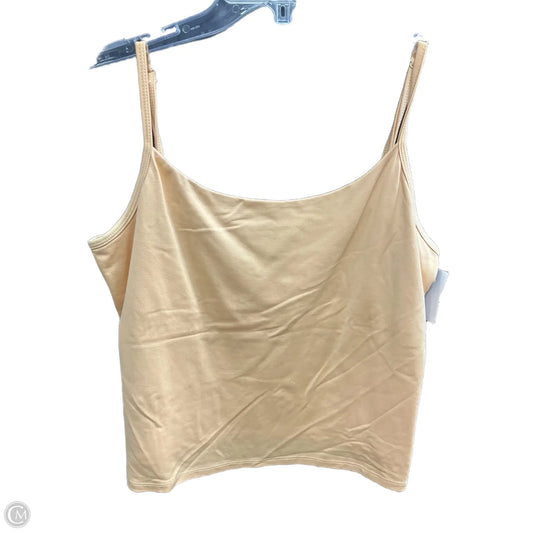 Top Sleeveless Basic By New York And Co In Peach, Size: Xl