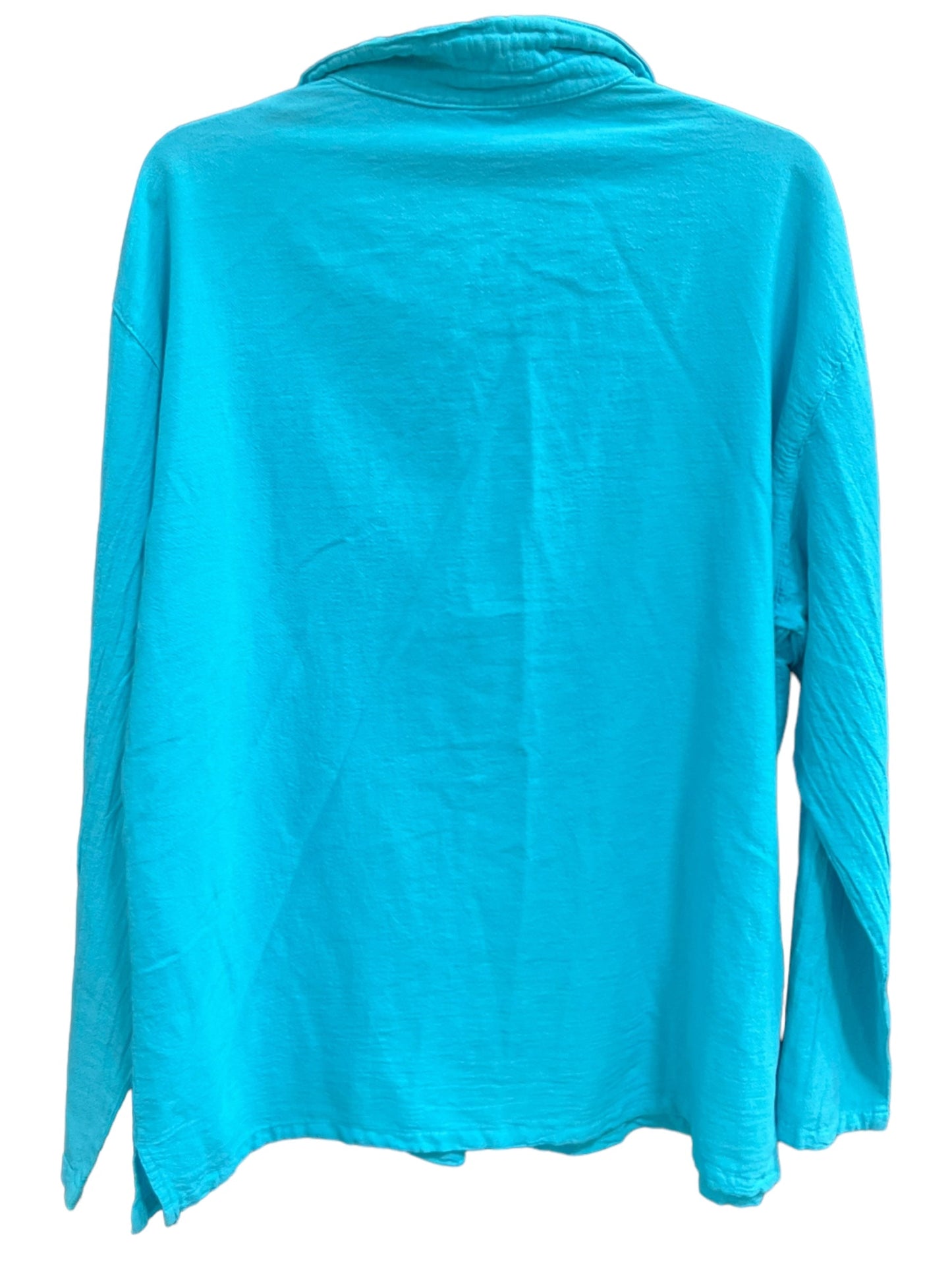 Blue Blouse Long Sleeve Clothes Mentor, Size M