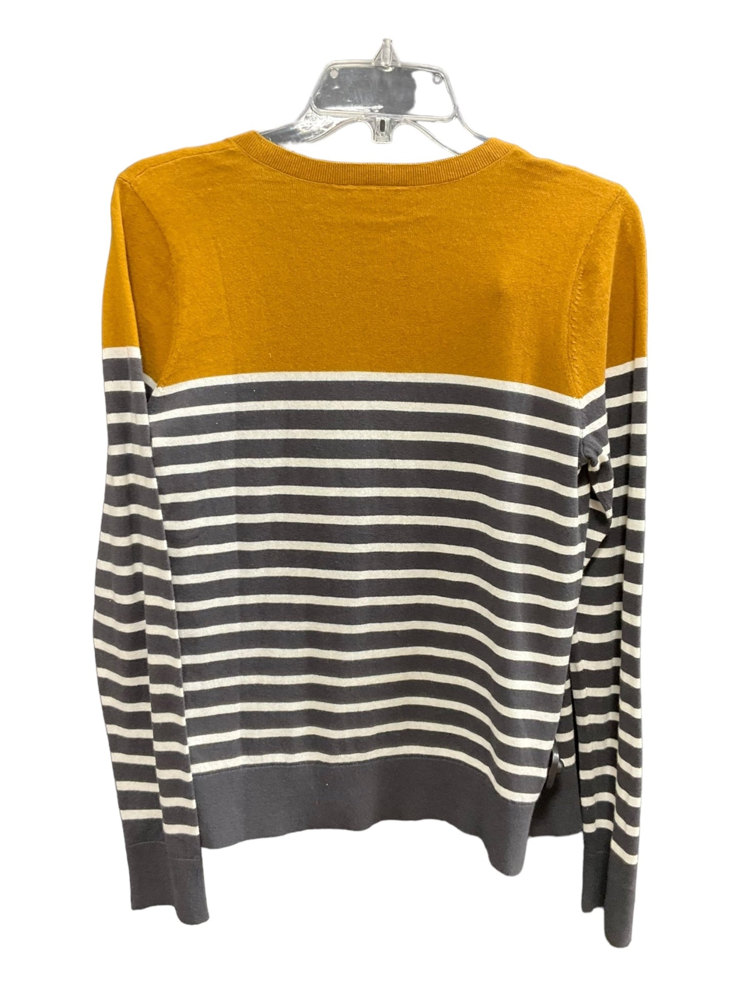 Striped Pattern Sweater Cardigan Loft, Size S