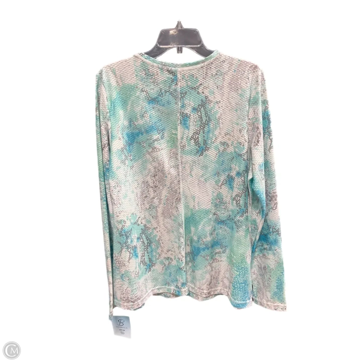 Top Long Sleeve By Clothes Mentor In Blue & Green, Size: 1x
