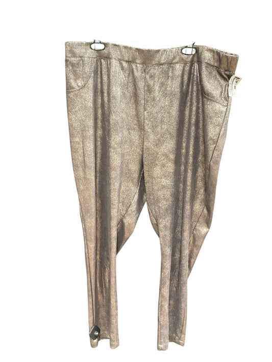 Pants Leggings By Roamans In Silver, Size: 2x