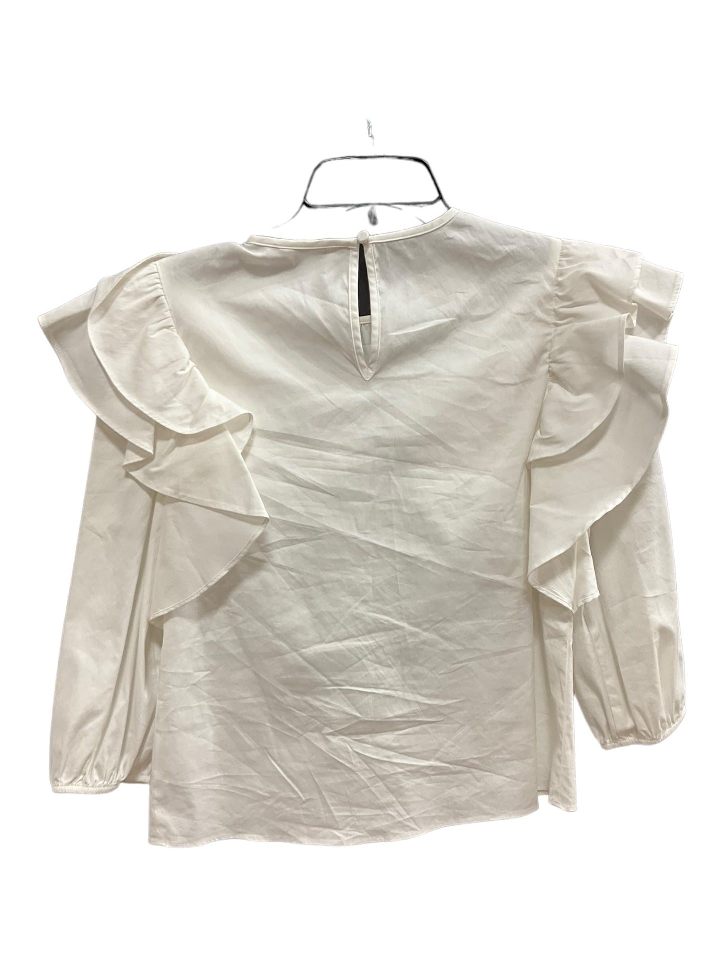 Cream Top 3/4 Sleeve Express, Size Xs