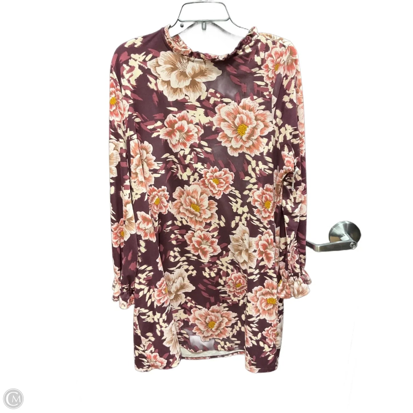 Dress Casual Midi By Maurices In Floral Print, Size: 1x