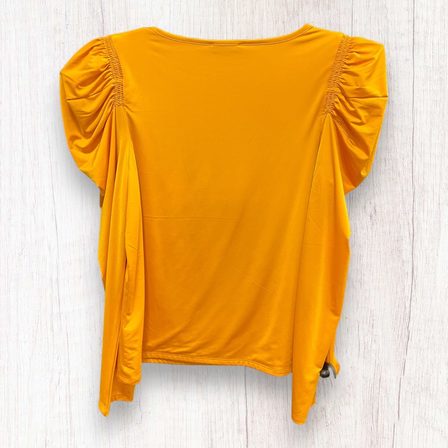 Top Long Sleeve By Express In Gold, Size: M