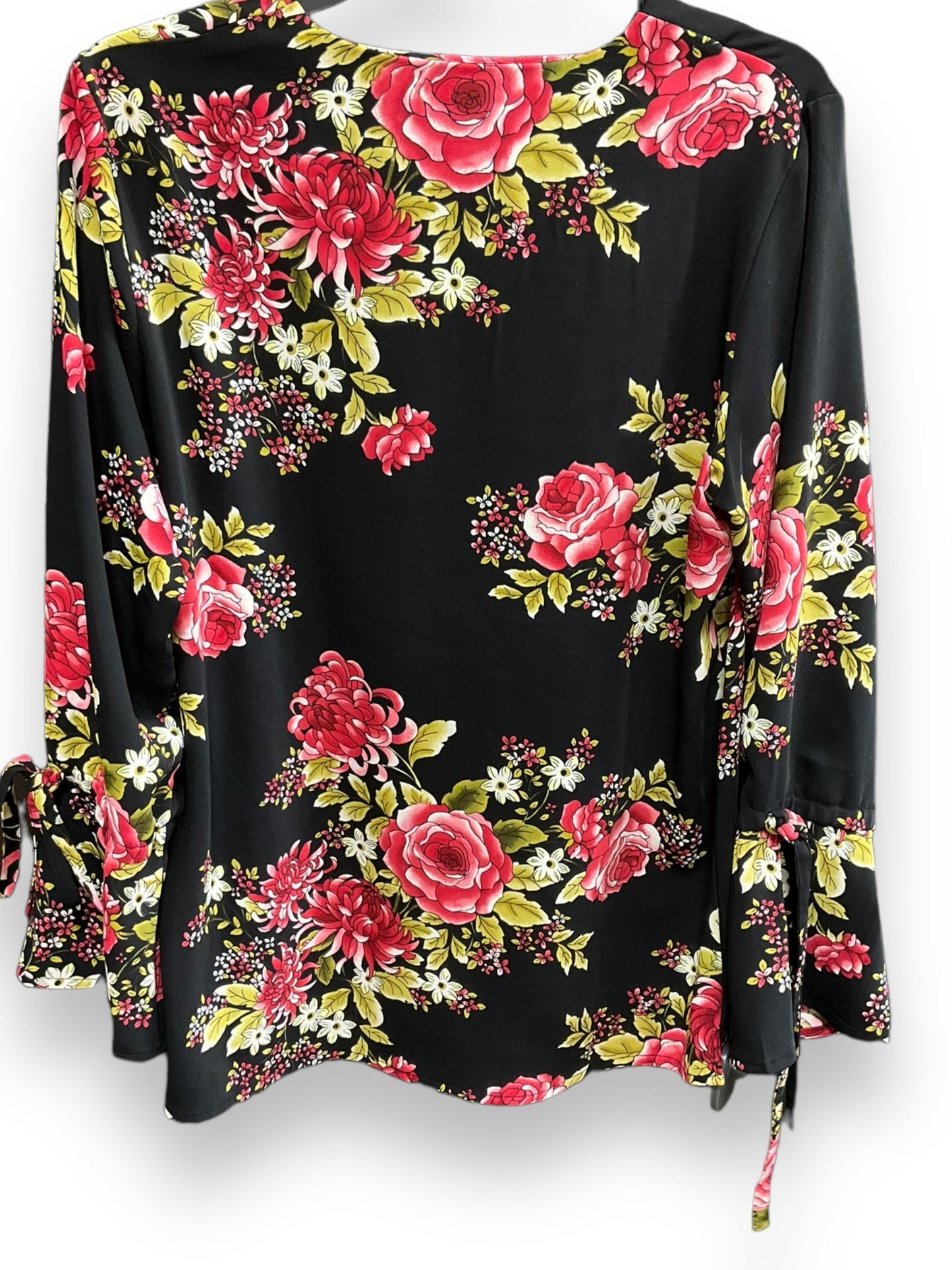 Floral Print Top 3/4 Sleeve Iman Hsn, Size S