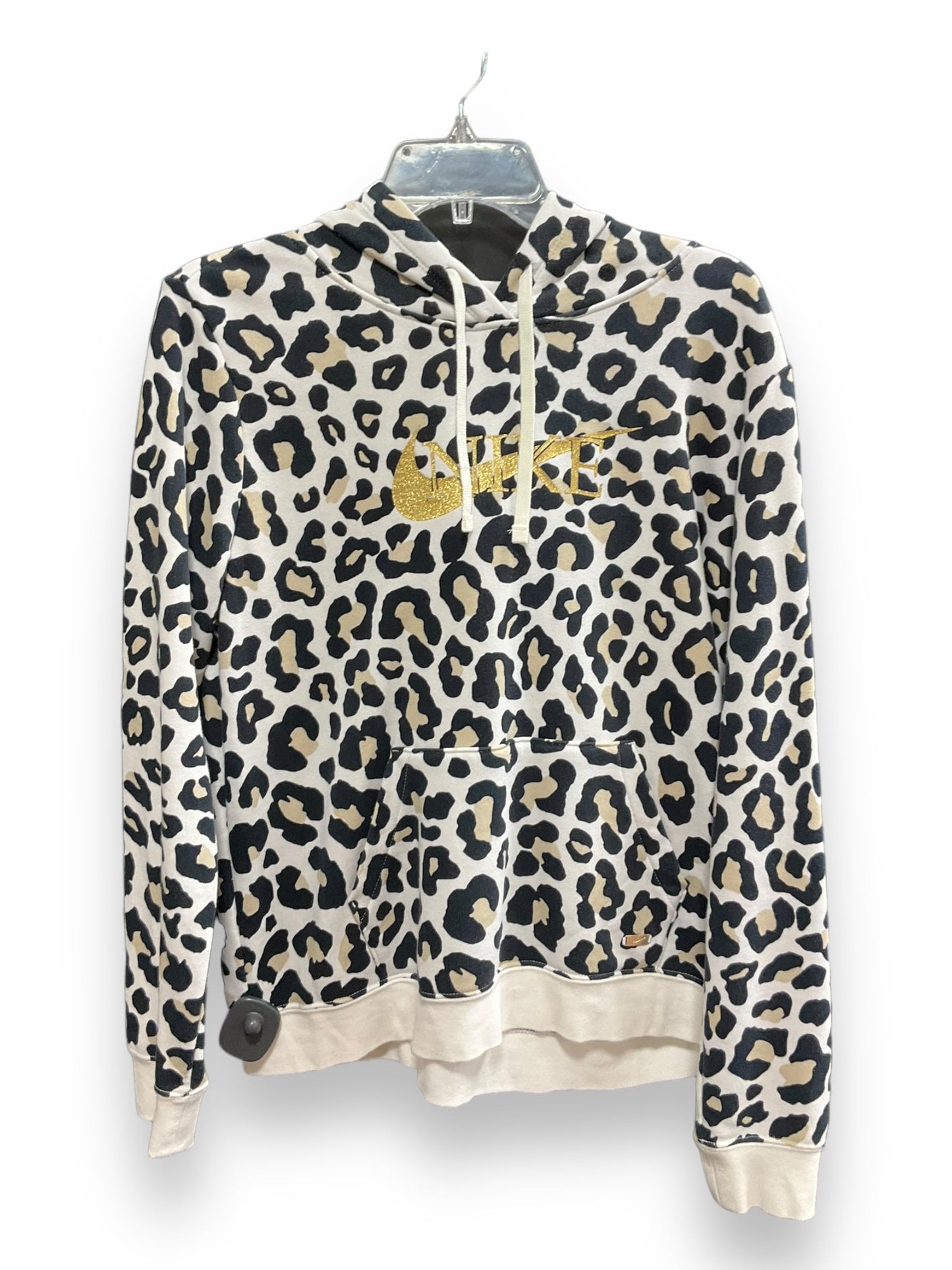 Animal Print Sweatshirt Hoodie Nike Apparel, Size M