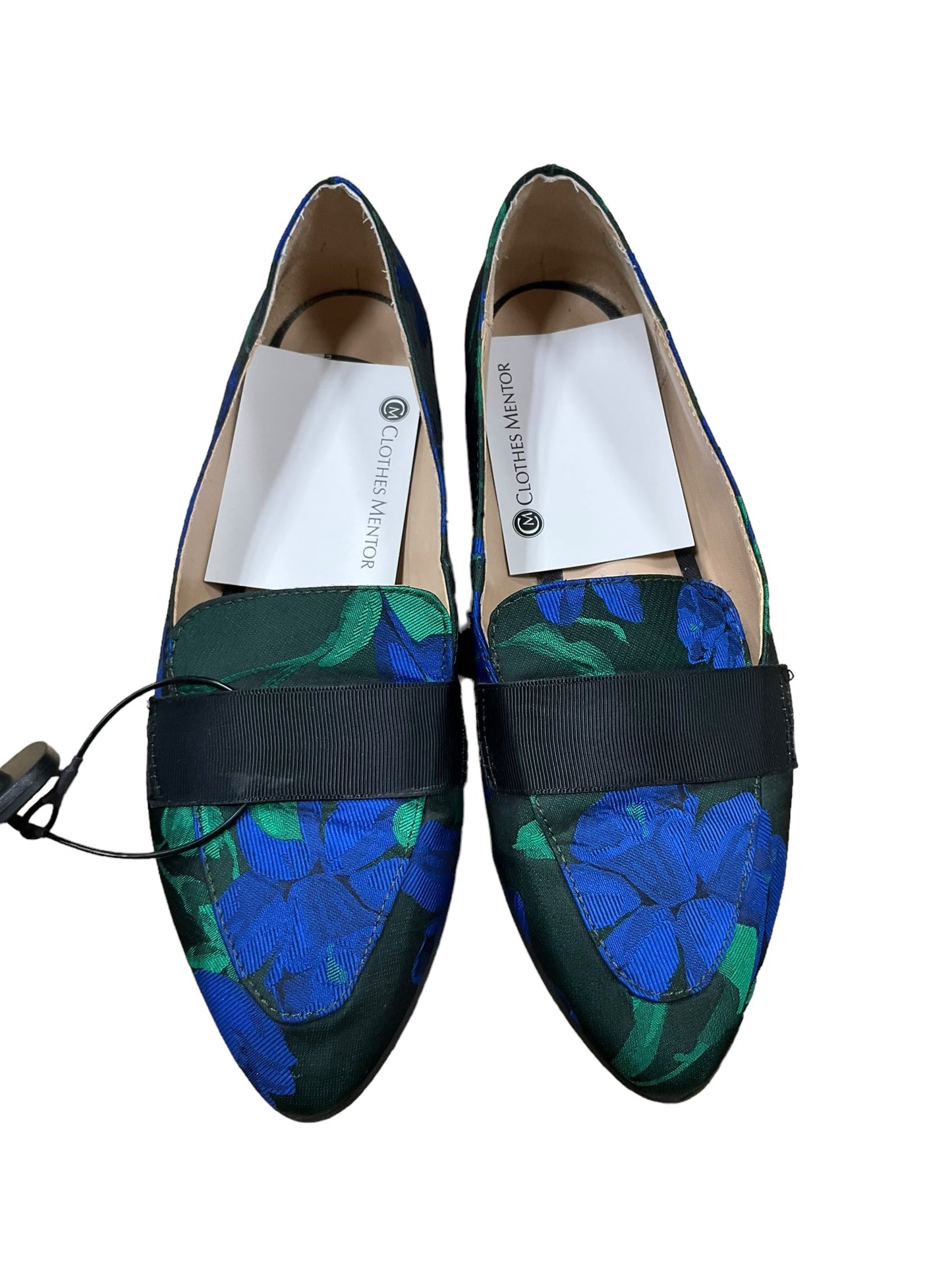 Blue & Green Shoes Flats Kelly And Katie, Size 7