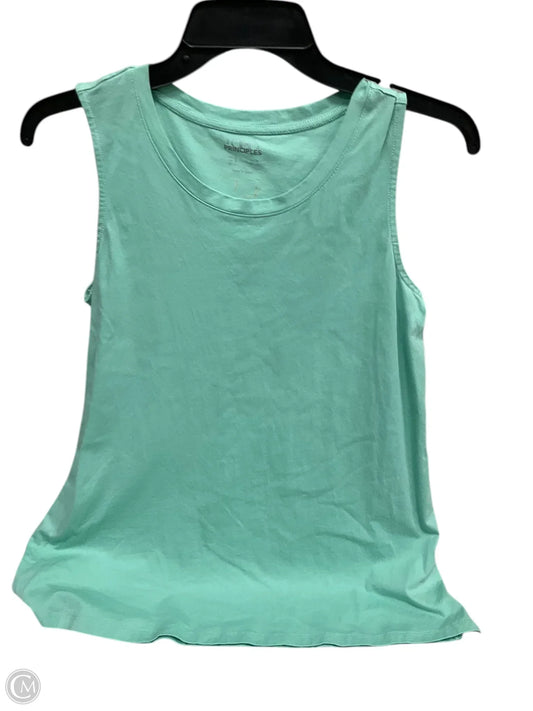 Top Sleeveless Basic By Logo In Green, Size: S