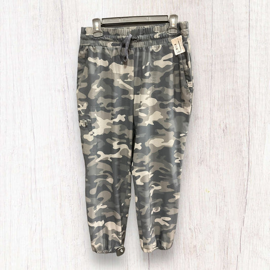 Camouflage Print Pants Joggers Chicos, Size S