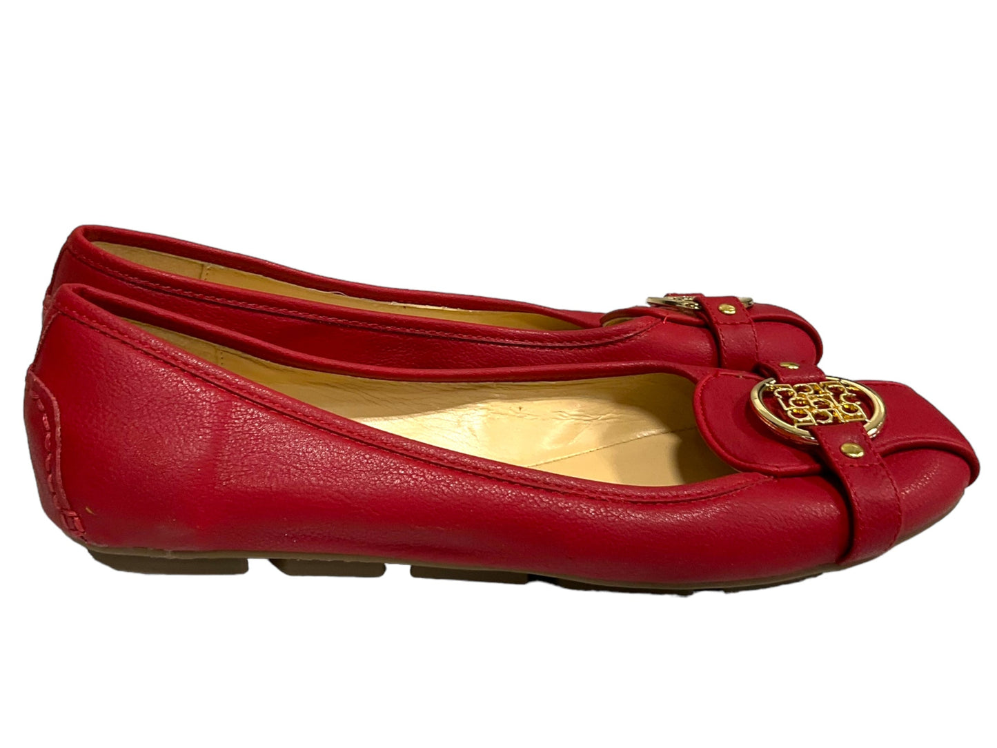 Red Shoes Flats Liz Claiborne, Size 7.5