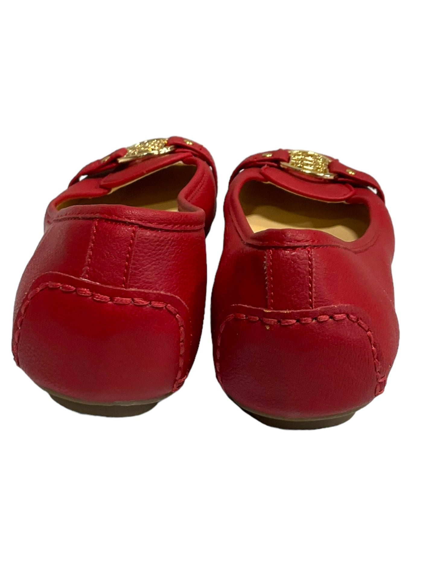 Red Shoes Flats Liz Claiborne, Size 7.5