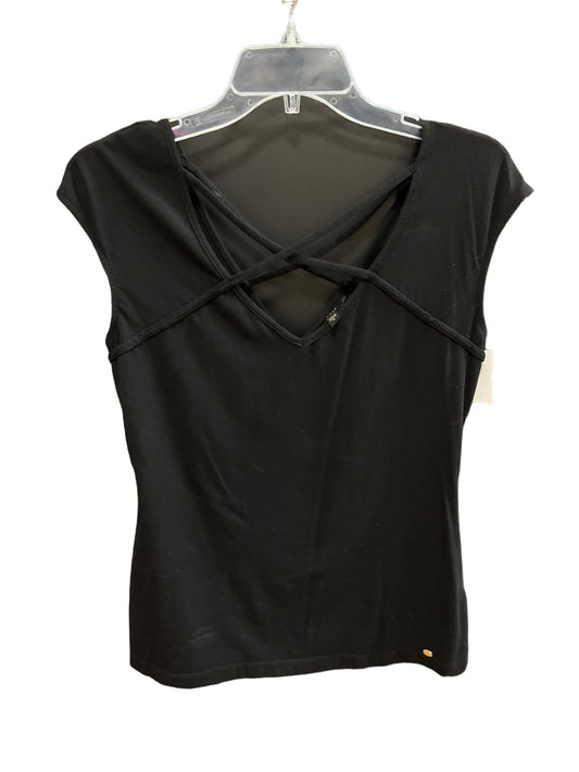 Black Top Short Sleeve Basic Guess, Size M