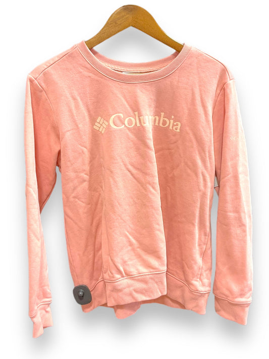 Peach Athletic Sweatshirt Crewneck Columbia, Size L