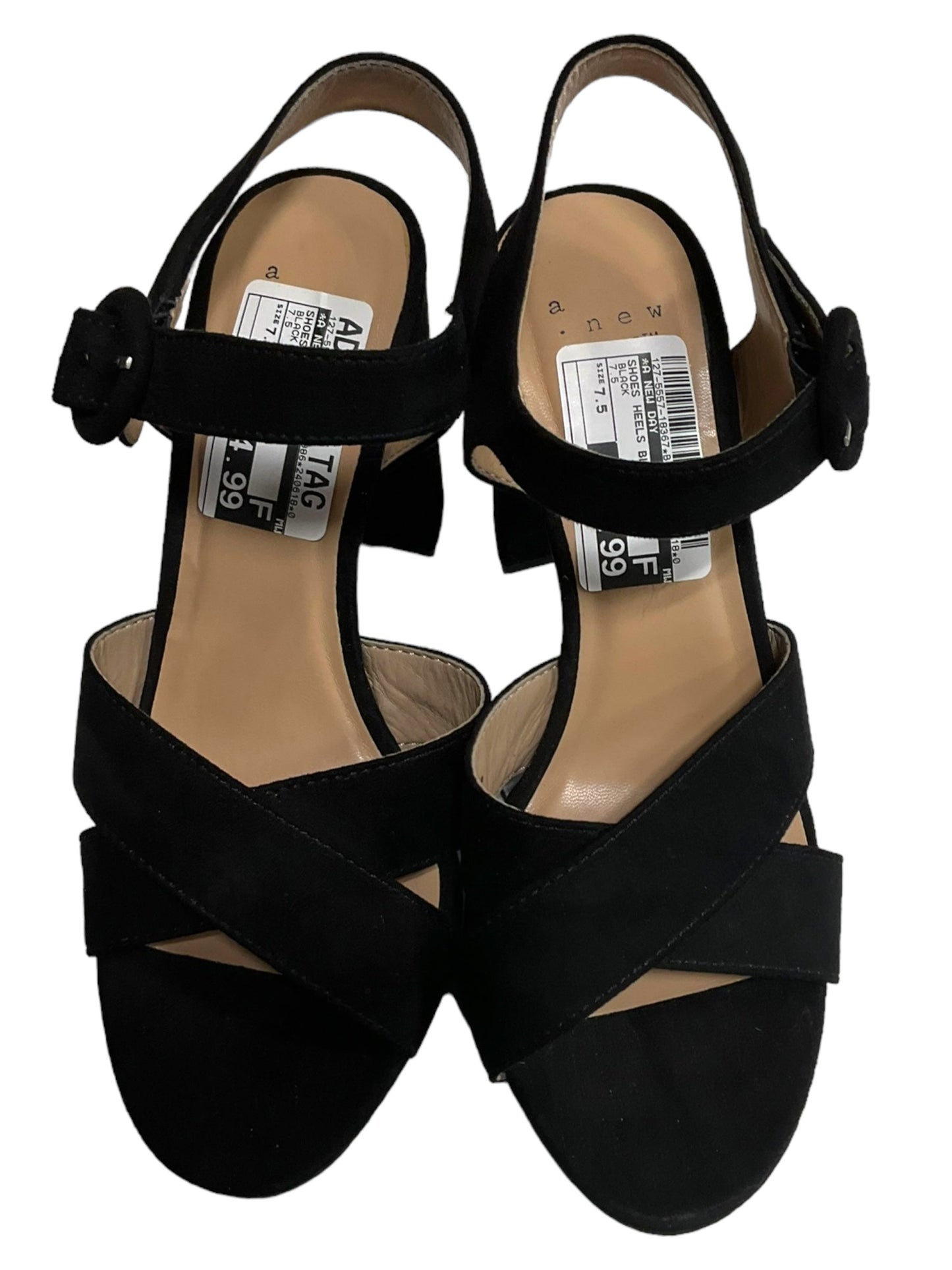 Black Shoes Heels Block A New Day, Size 7.5