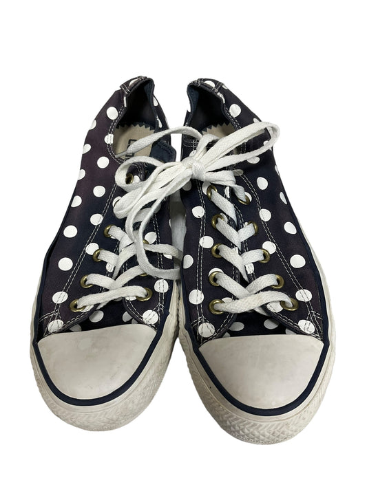 Polkadot Pattern Shoes Athletic Converse, Size 9.5