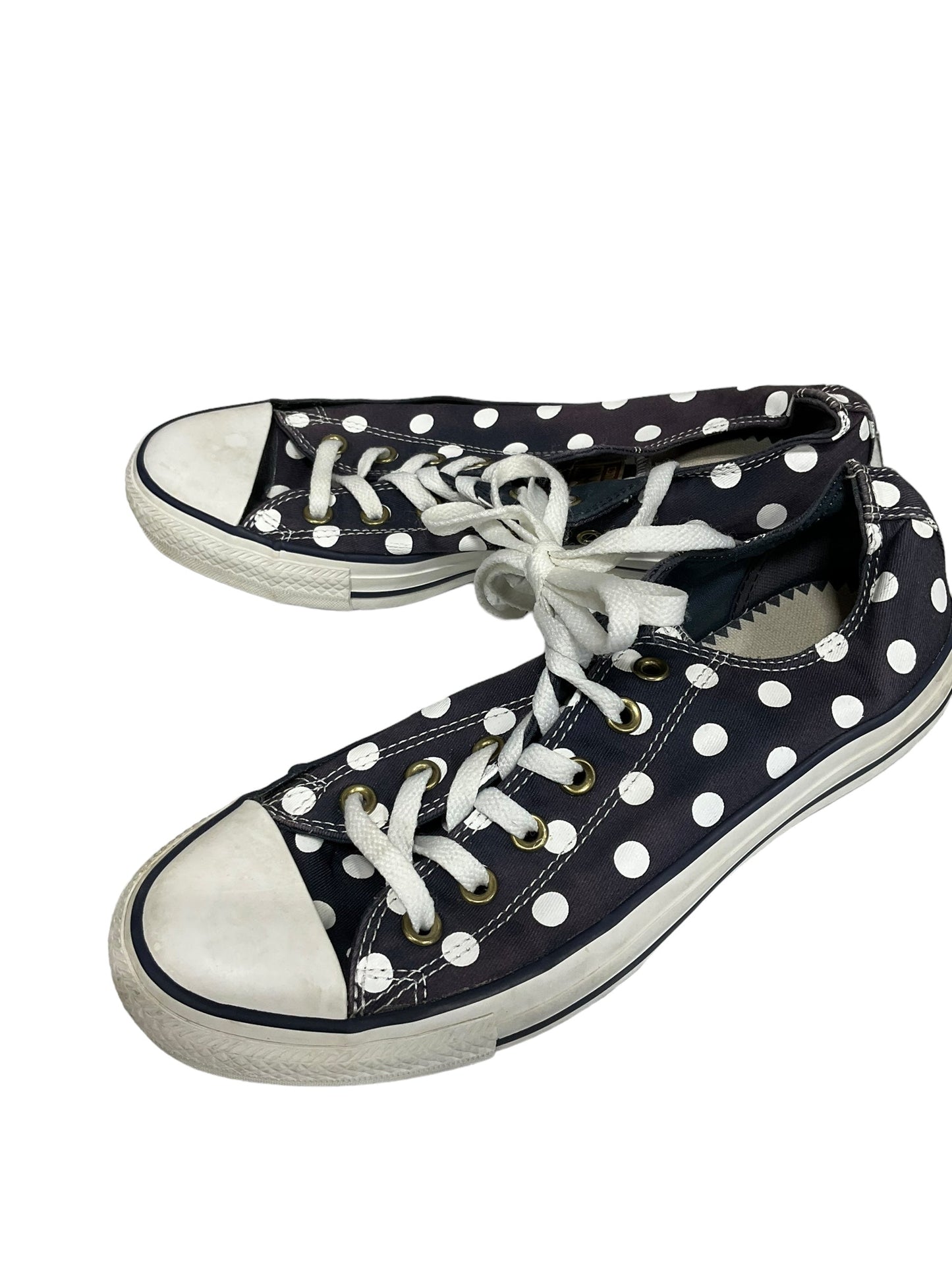 Polkadot Pattern Shoes Athletic Converse, Size 9.5