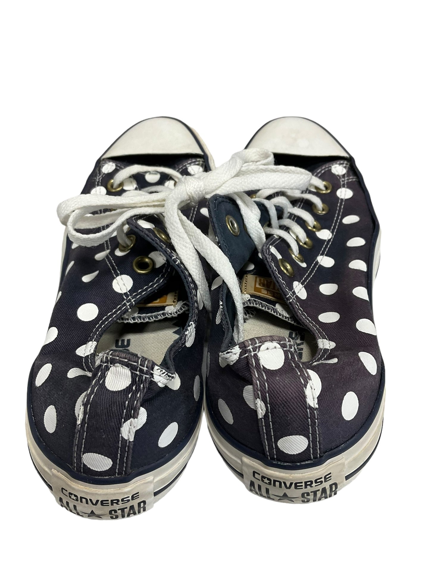 Polkadot Pattern Shoes Athletic Converse, Size 9.5