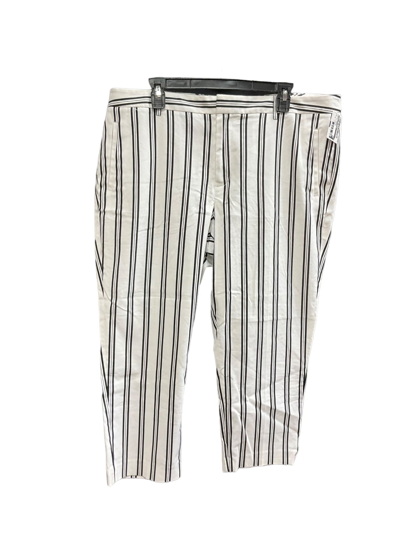 Striped Pattern Pants Cropped Tommy Hilfiger, Size 18