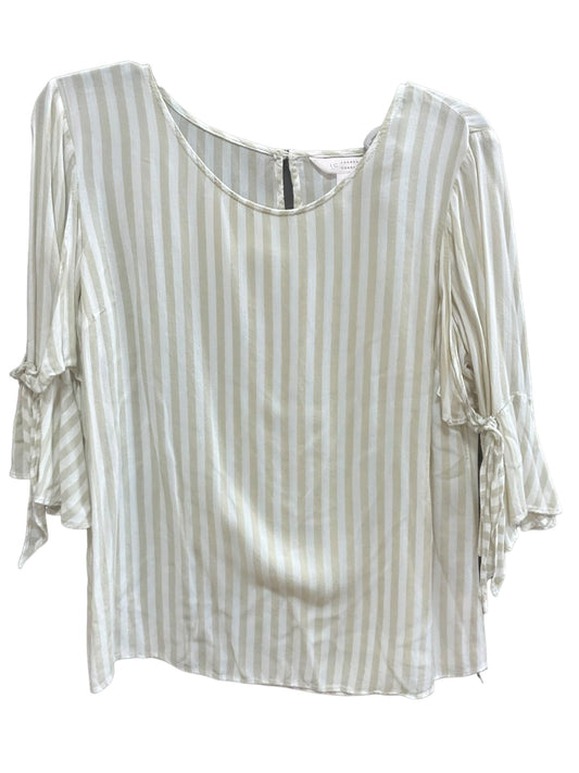 Striped Pattern Top Short Sleeve Lc Lauren Conrad, Size M