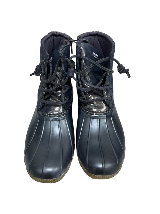 Blue Boots Rain Sperry, Size 6