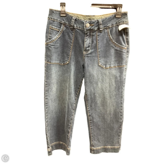 Jeans Cropped By Jag In Blue Denim, Size: 6