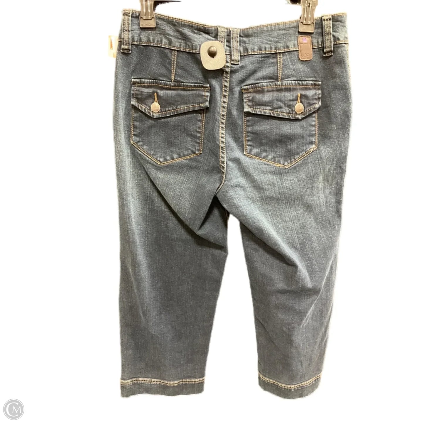 Jeans Cropped By Jag In Blue Denim, Size: 6