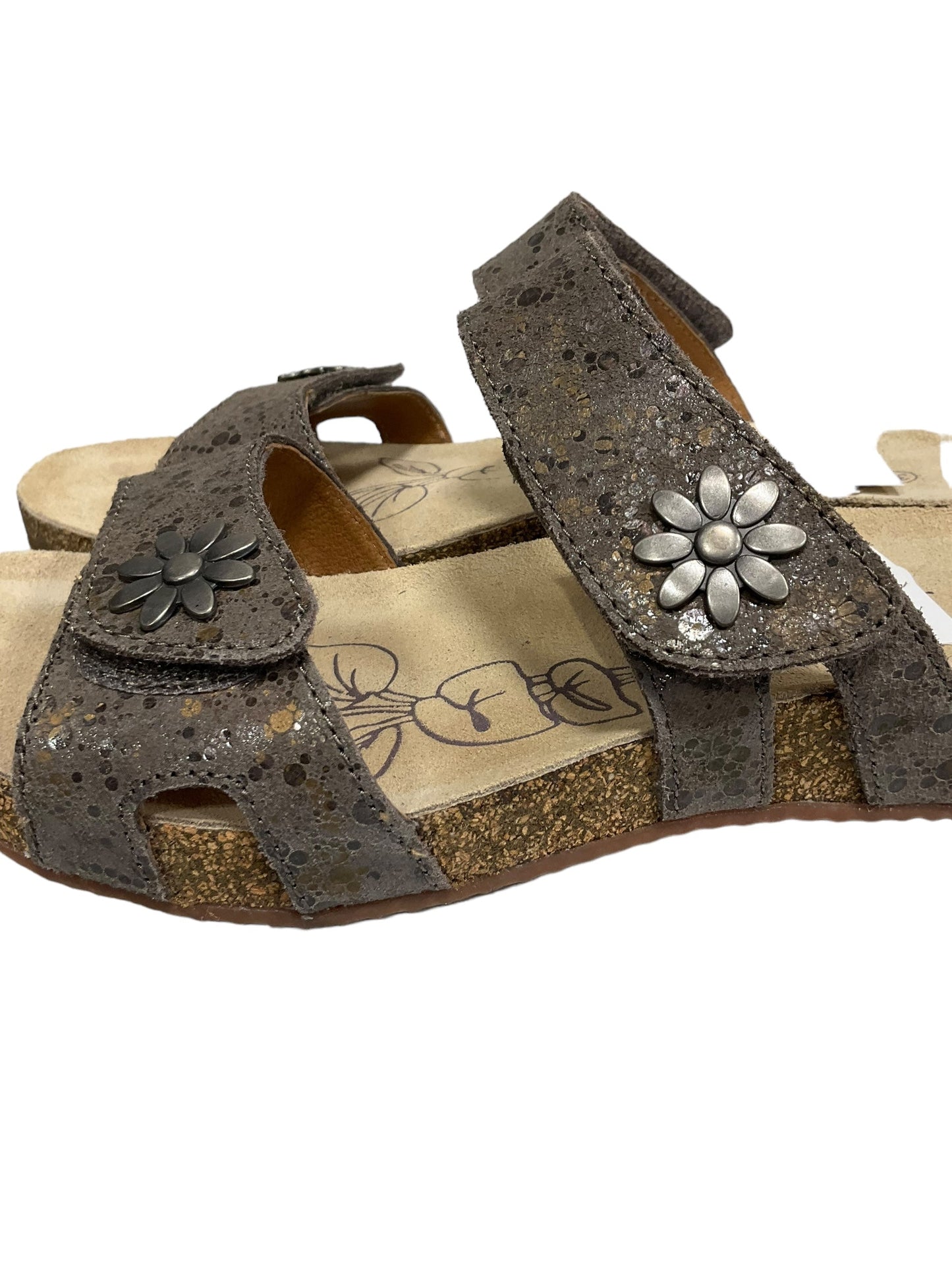 Taupe Sandals Flats Josef Seibel, Size 7.5