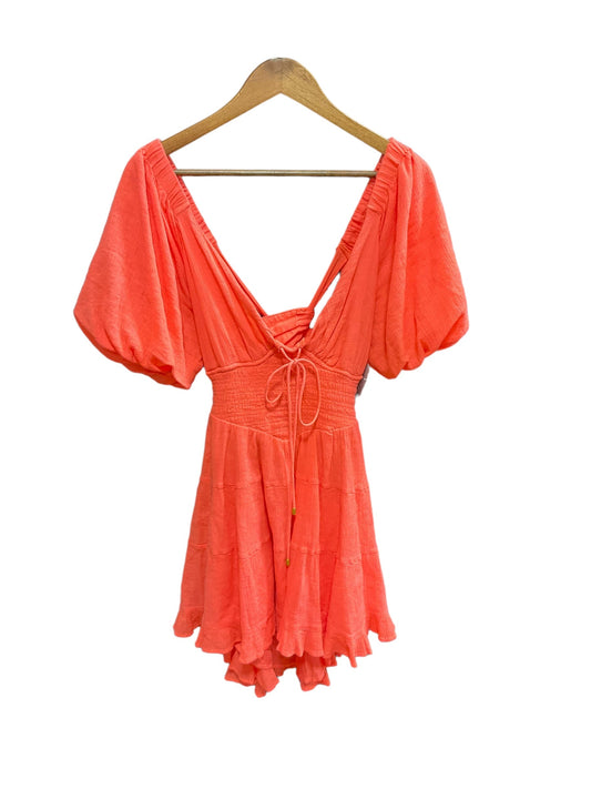 Orange Dress Casual Midi Free People, Size S