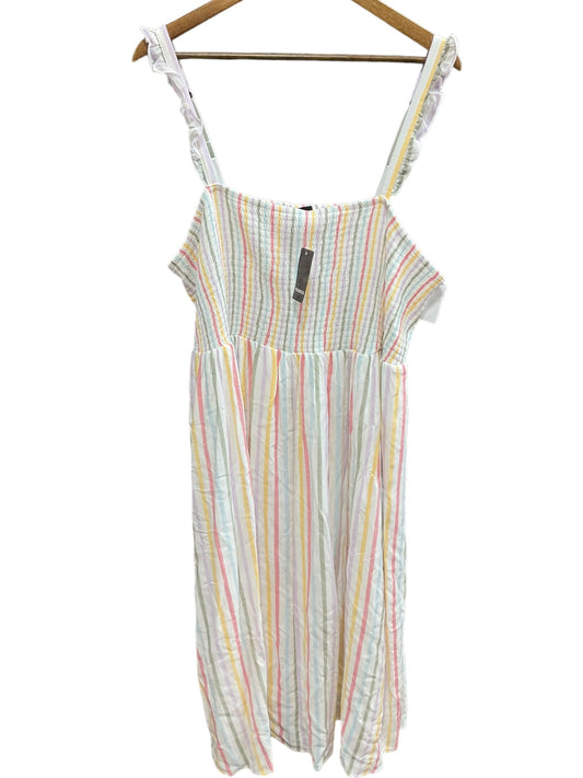 Striped Pattern Dress Casual Midi Torrid, Size 3x