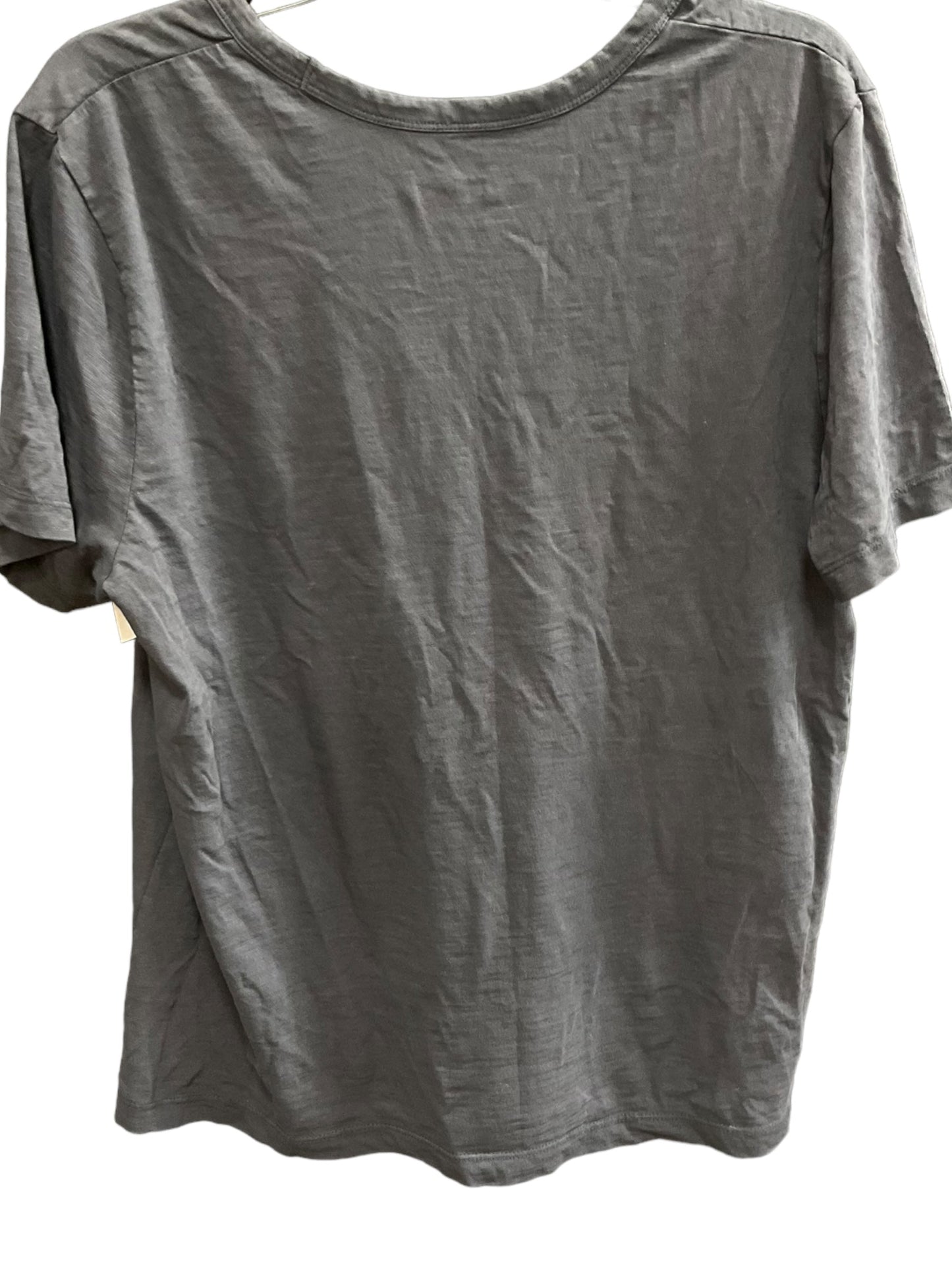 Grey Top Short Sleeve Basic Universal Thread, Size Xl