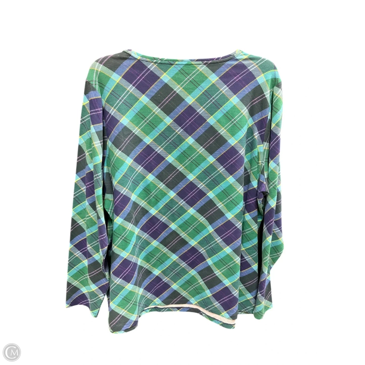 Top Long Sleeve Basic By Talbots In Multi-colored, Size: 2x