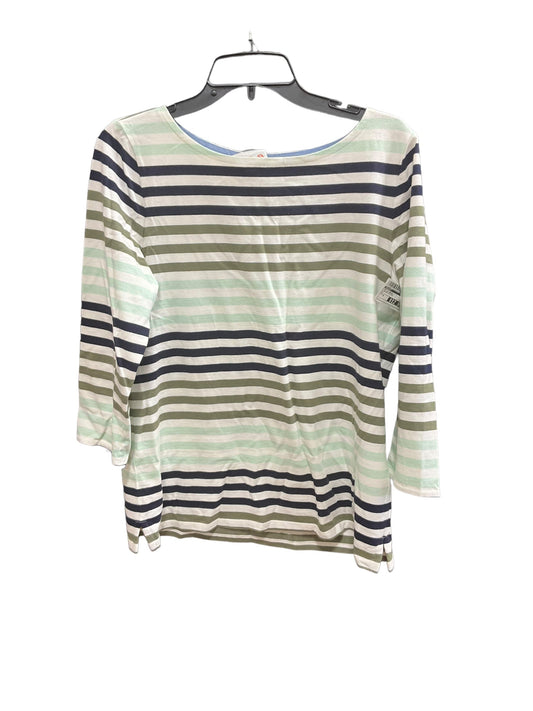 Striped Pattern Top Long Sleeve Basic Talbots, Size M