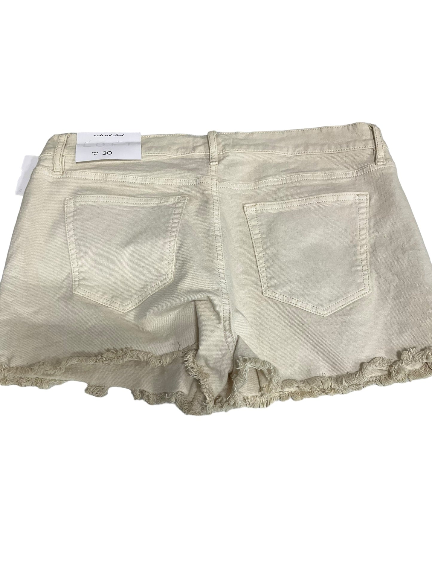 Cream Shorts Loft, Size 10petite