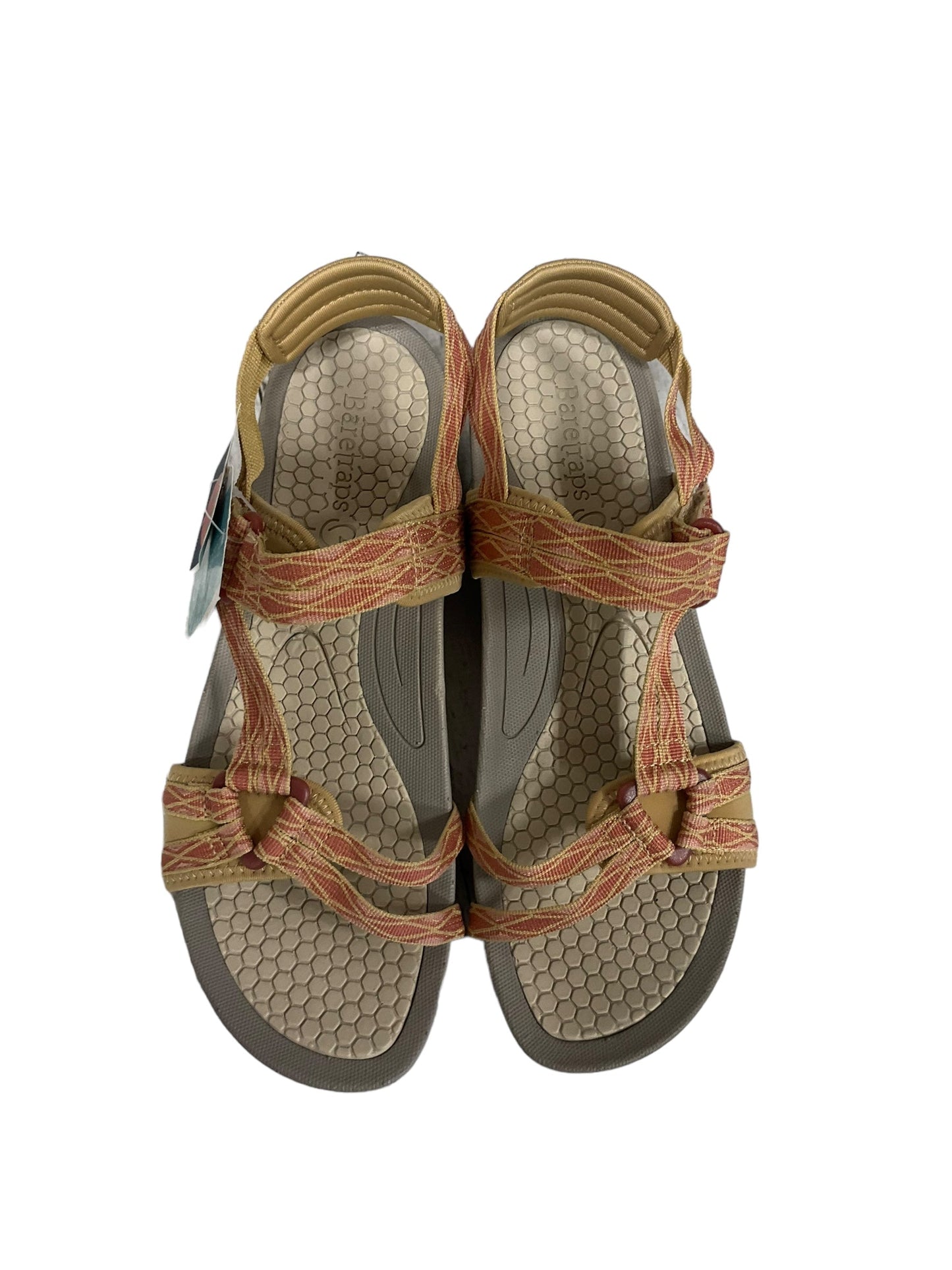 Multi-colored Sandals Flats Bare Traps, Size 10