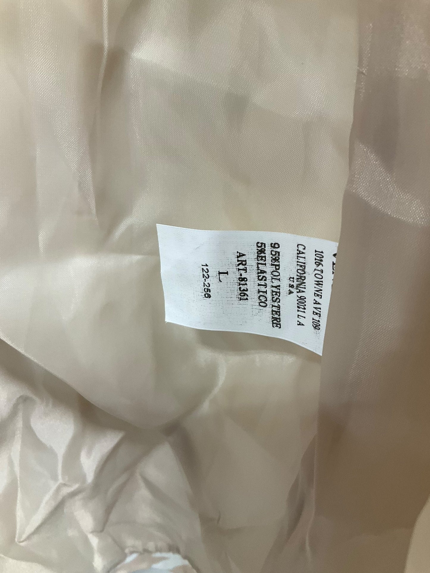 Blazer By Clothes Mentor In Tan & White, Size: L