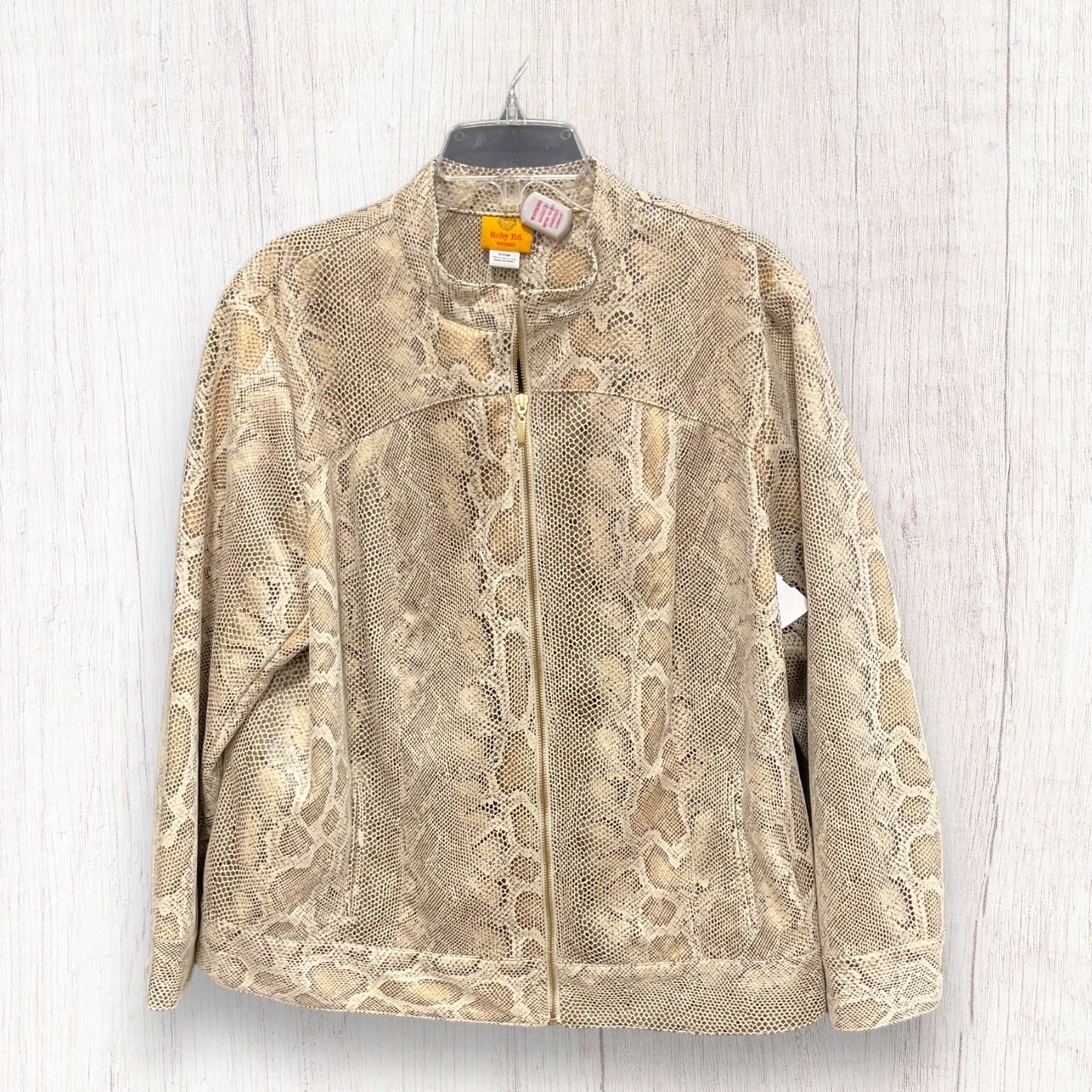 Jacket Other By Ruby Rd In Snakeskin Print, Size: 20