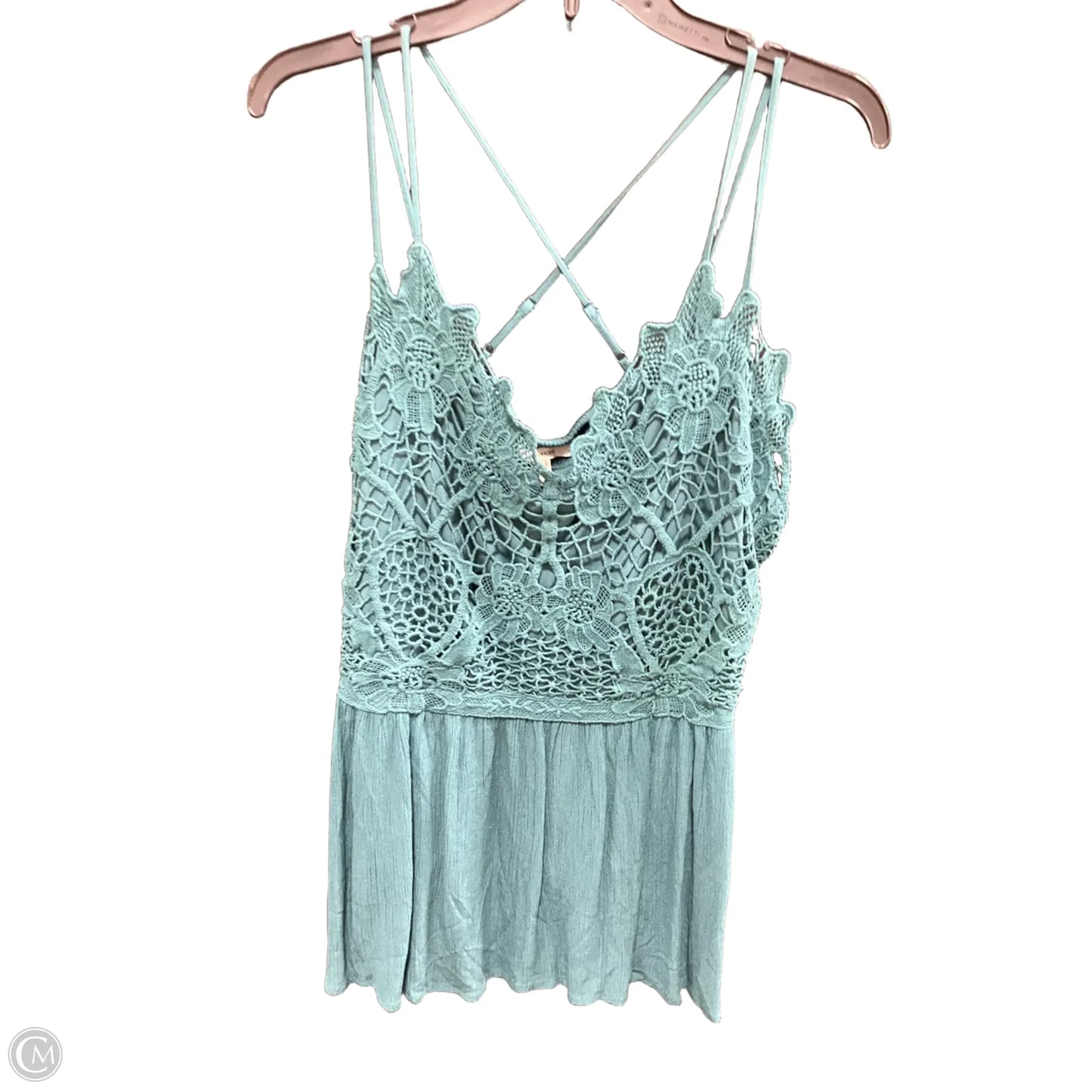 Top Sleeveless By Maurices In Teal, Size: 1x