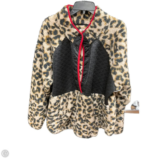 Jacket Fleece By Maurices In Animal Print, Size: 2x