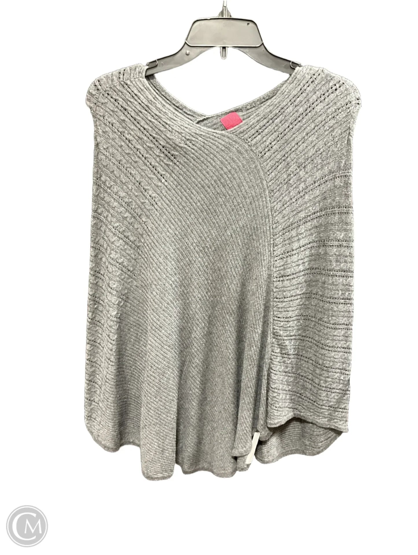 Poncho By 212 Collection In Grey, Size: S