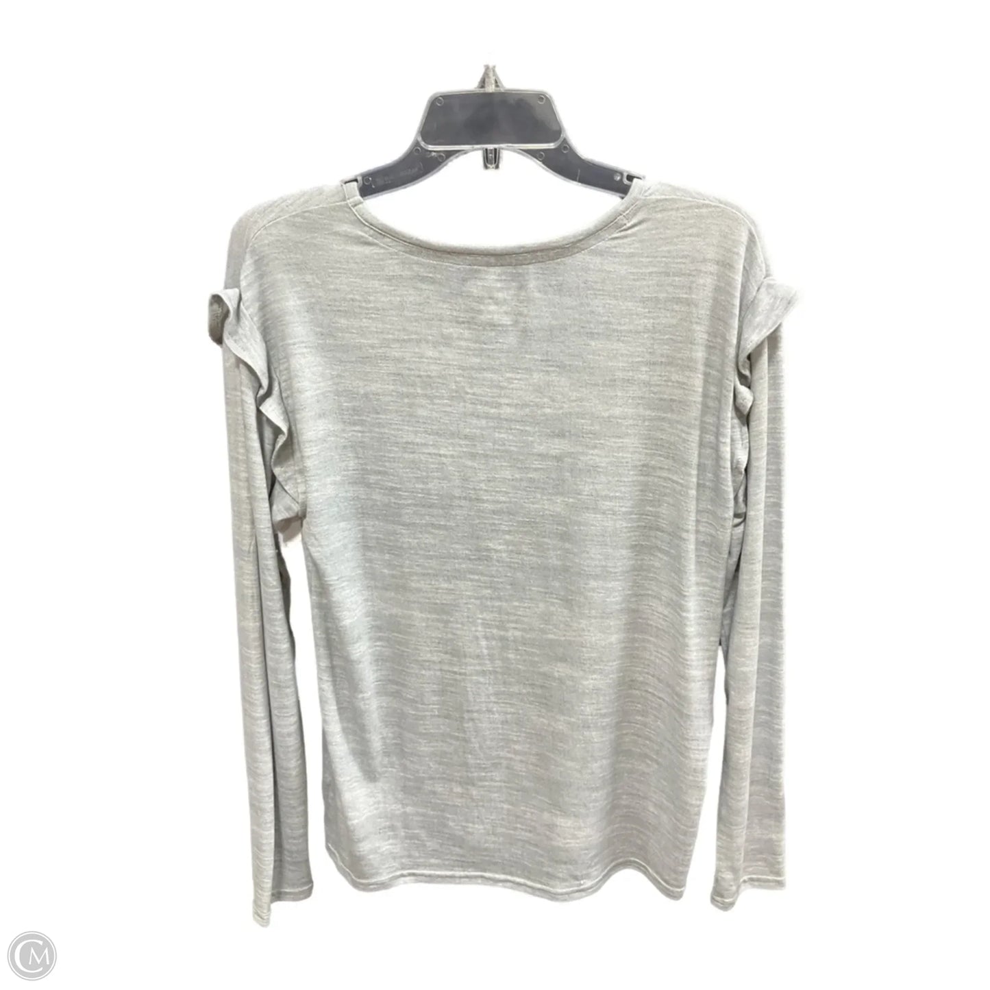 Top Long Sleeve Basic By Muk Luks In Grey, Size: S