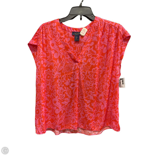 Top Short Sleeve By Rachel Roy In Orange & Pink, Size: L