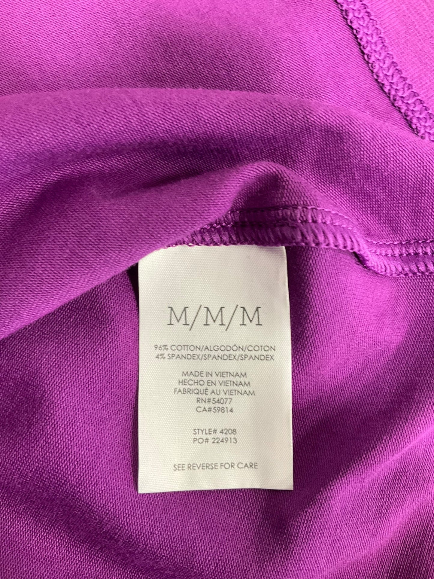 Top Sleeveless Basic By Cabi In Purple, Size: M