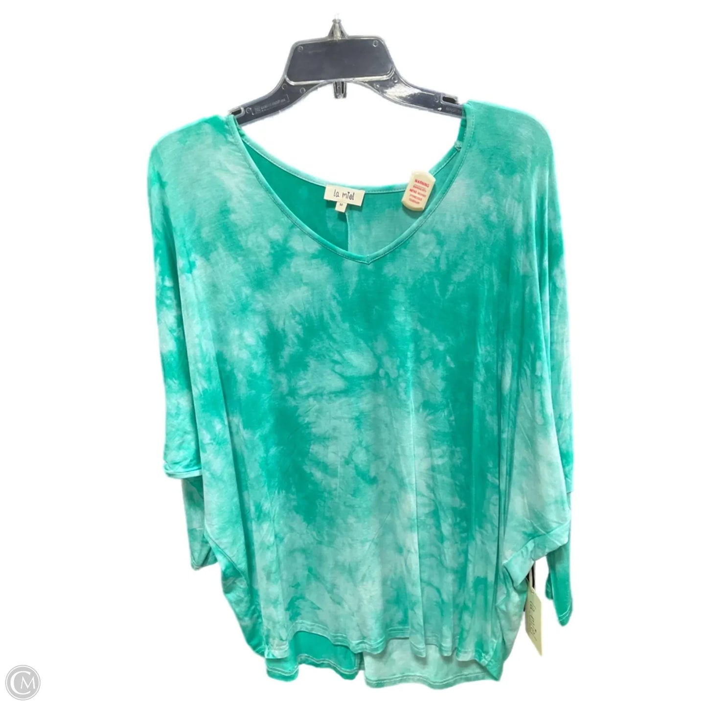 Top Short Sleeve Basic By La Miel In Green, Size: M
