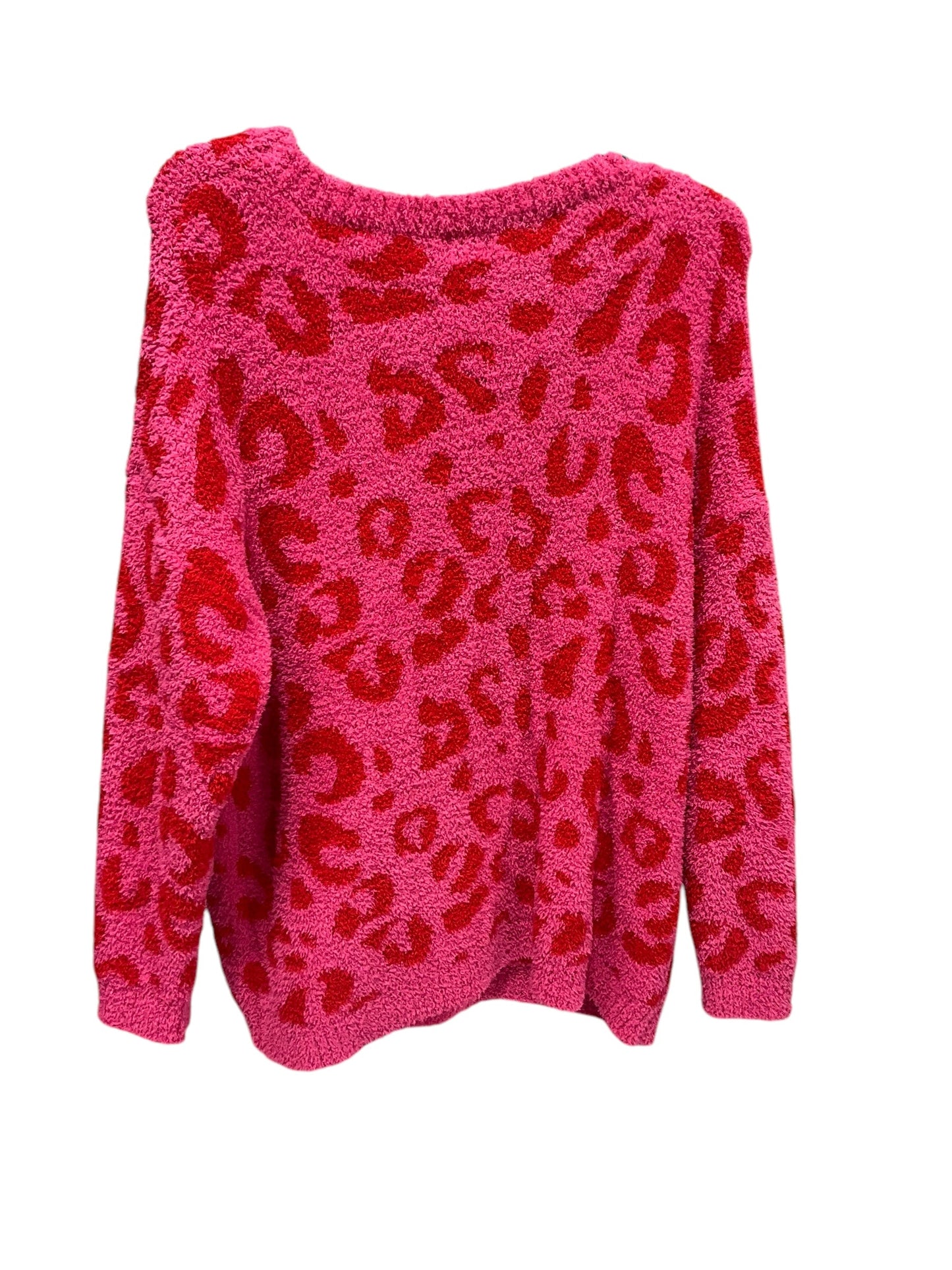 Sweater By Clothes Mentor In Pink & Red, Size: M