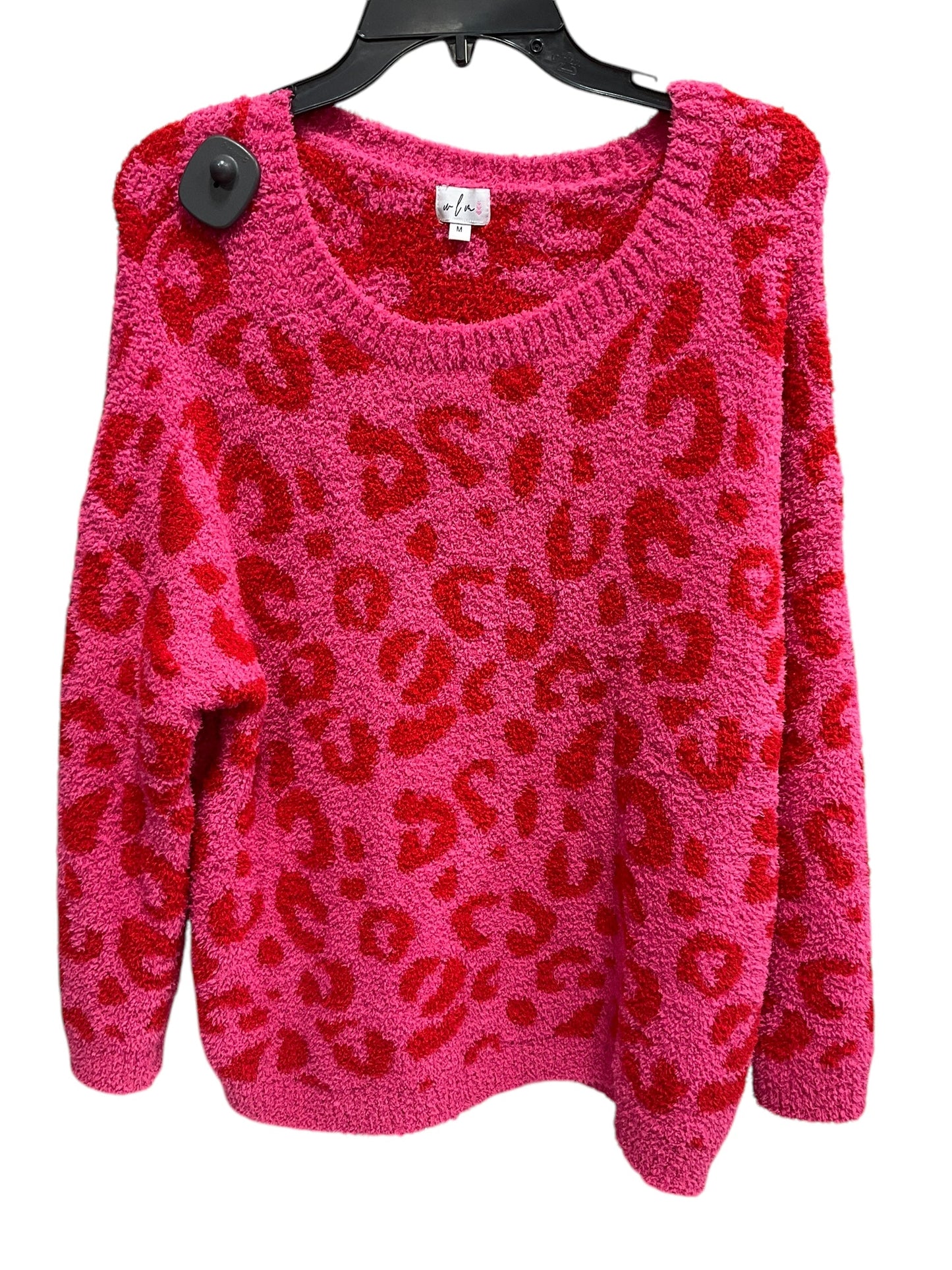 Sweater By Clothes Mentor In Pink & Red, Size: M