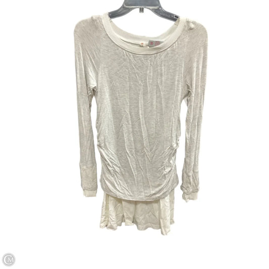 Top Long Sleeve By Daily Practice By Anthropologie In Grey, Size: M