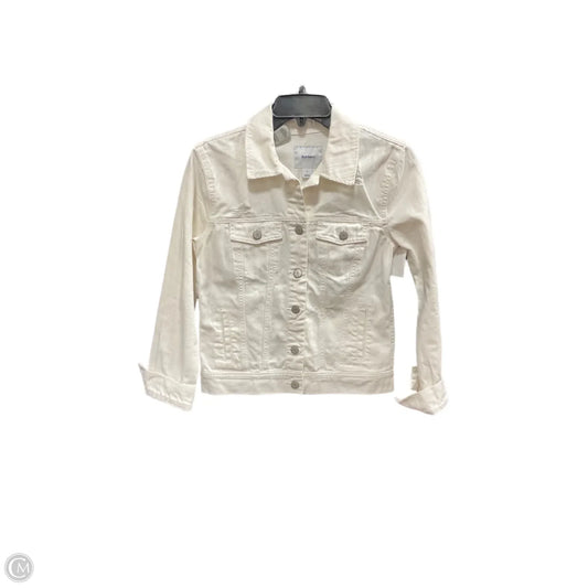 Jacket Denim By Old Navy In White Denim, Size: S